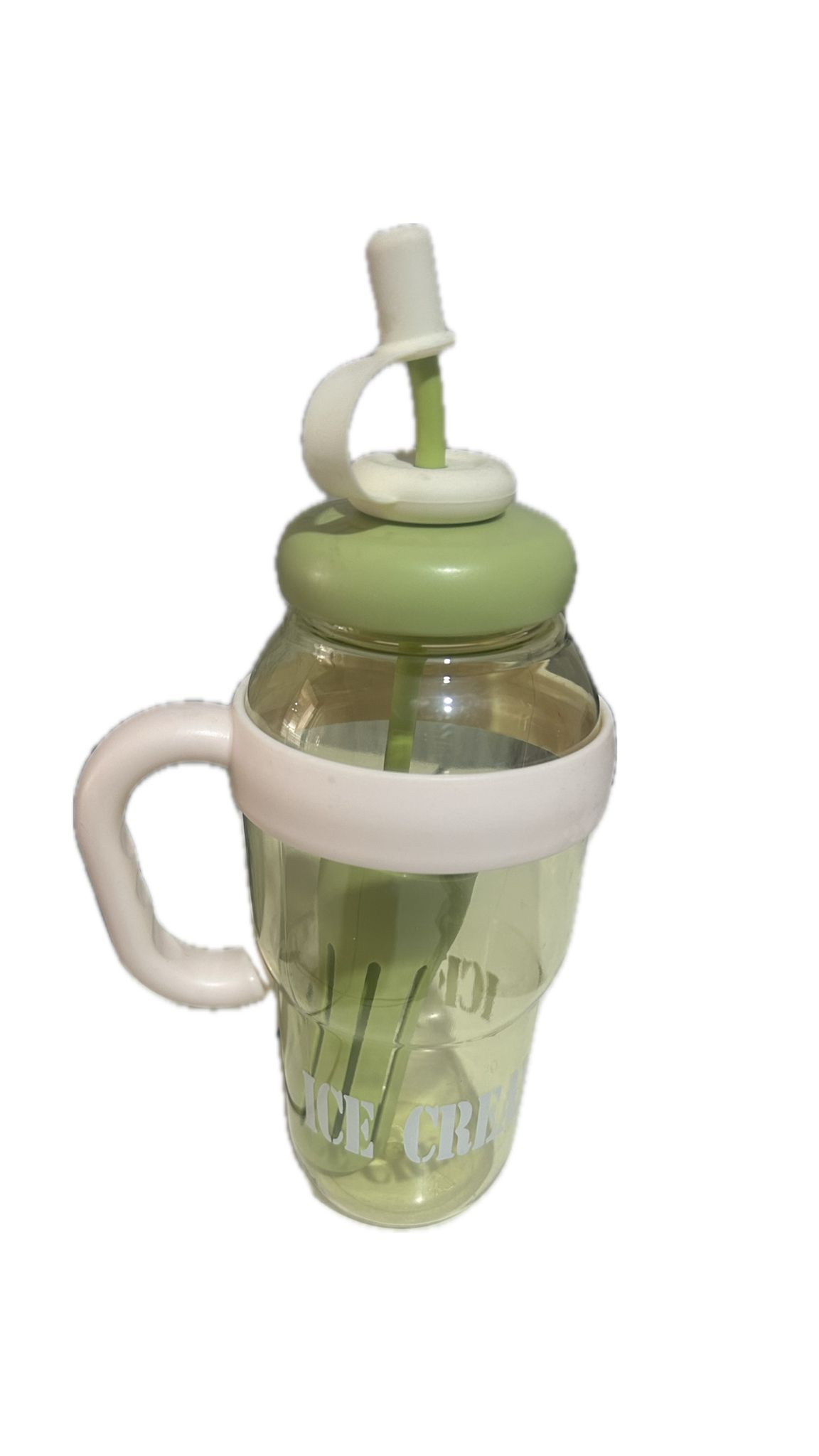 özel spor yeşil beyaz su şişesi